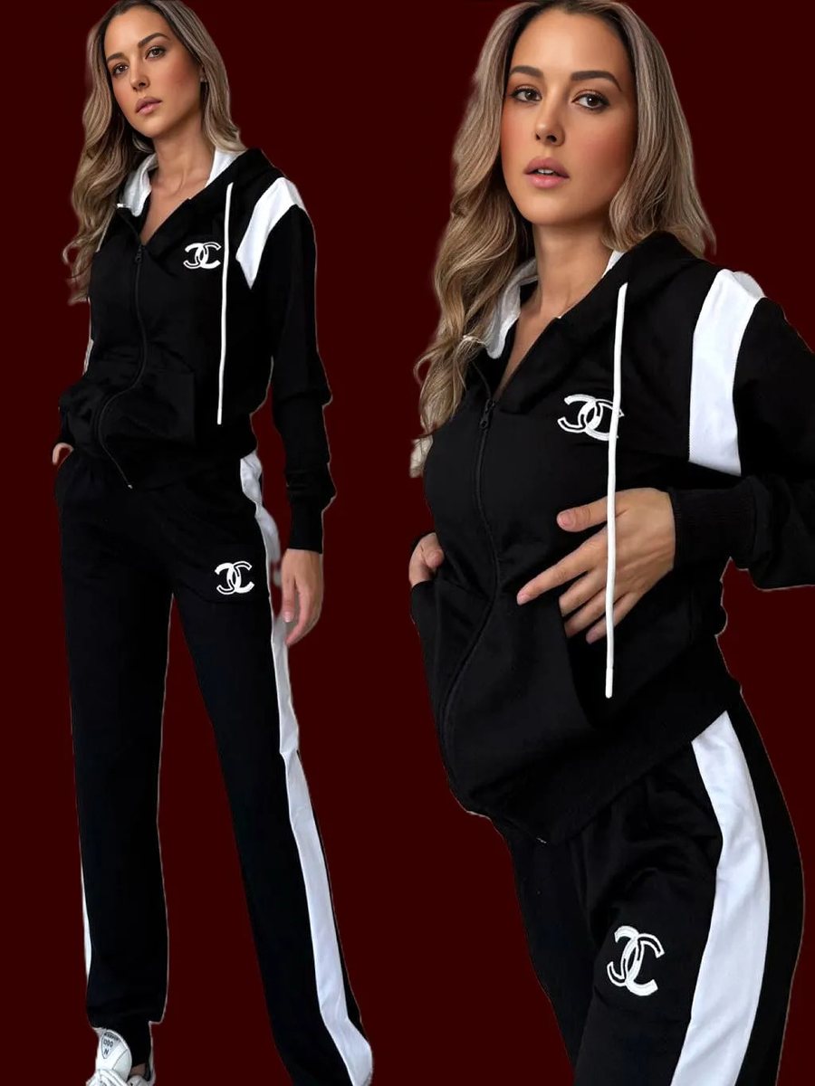 Chanel premium tracksuit - luxury women fashion