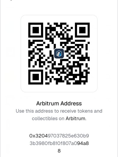Web3 QR code for Guceron RWA crypto payment using WalletConnect and MetaMask on Arbitrum