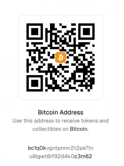 Web3 QR code for Guceron RWA crypto payment using WalletConnect and MetaMask on BTC