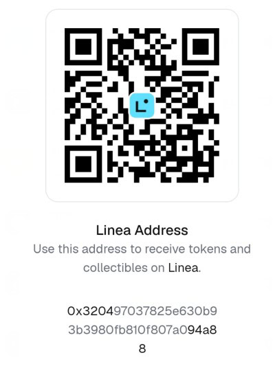 Web3 QR code for Guceron RWA crypto payment using WalletConnect and MetaMask on Linea
