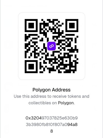 Web3 QR code for Guceron RWA crypto payment using WalletConnect and MetaMask on Polygon