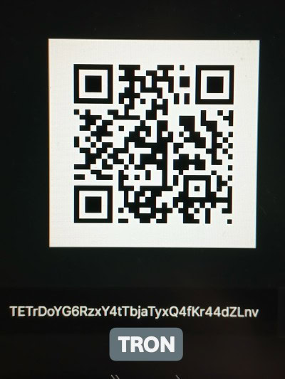 Web3 QR code for Guceron RWA crypto payment using WalletConnect and MetaMask on Tron